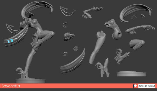 Bayonetta resin figure