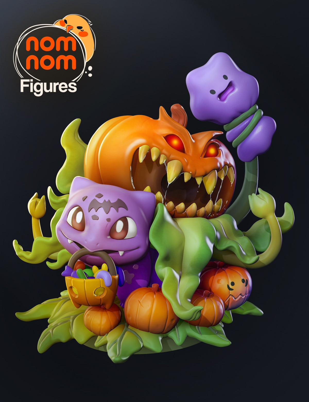 Chibi Bulbasaur resin figure