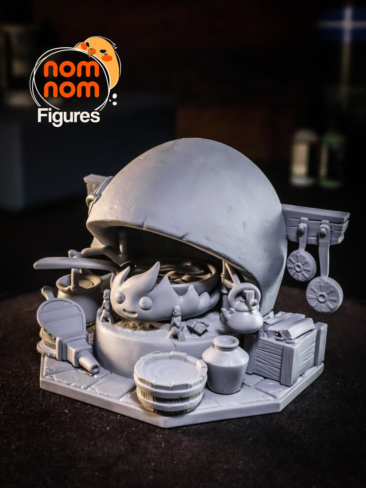 Chibi Calcifer resin figure