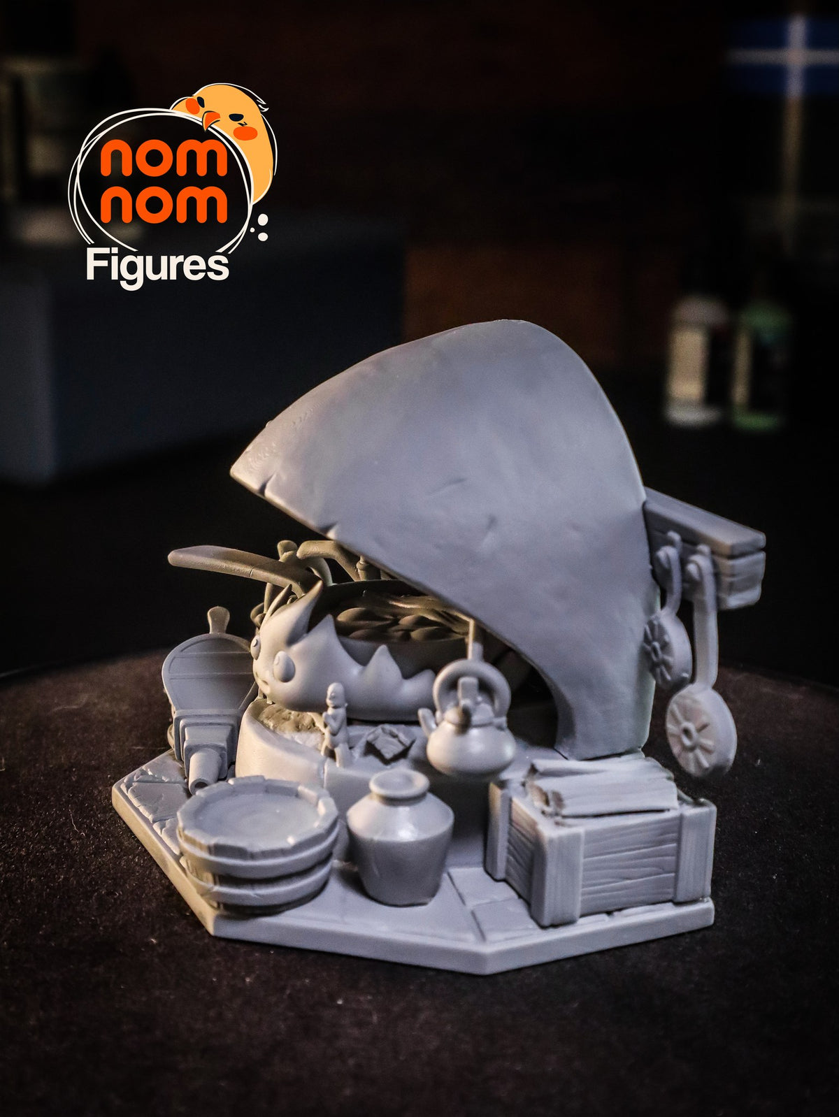 Chibi Calcifer resin figure