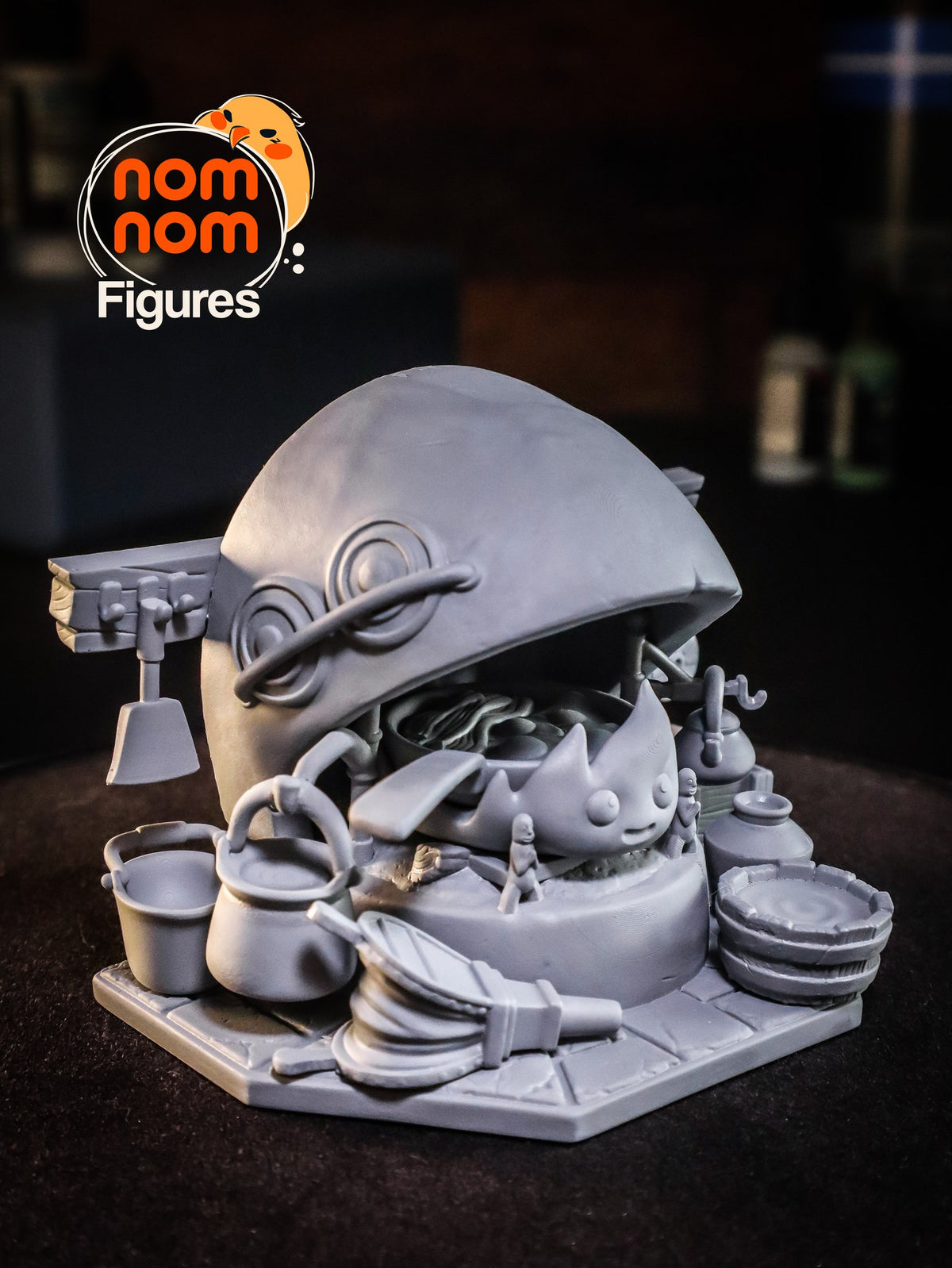 Chibi Calcifer resin figure