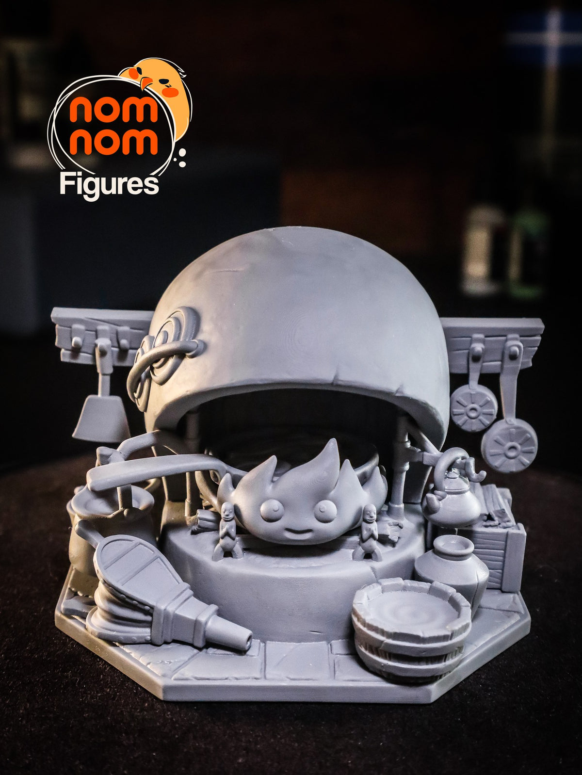 Chibi Calcifer resin figure