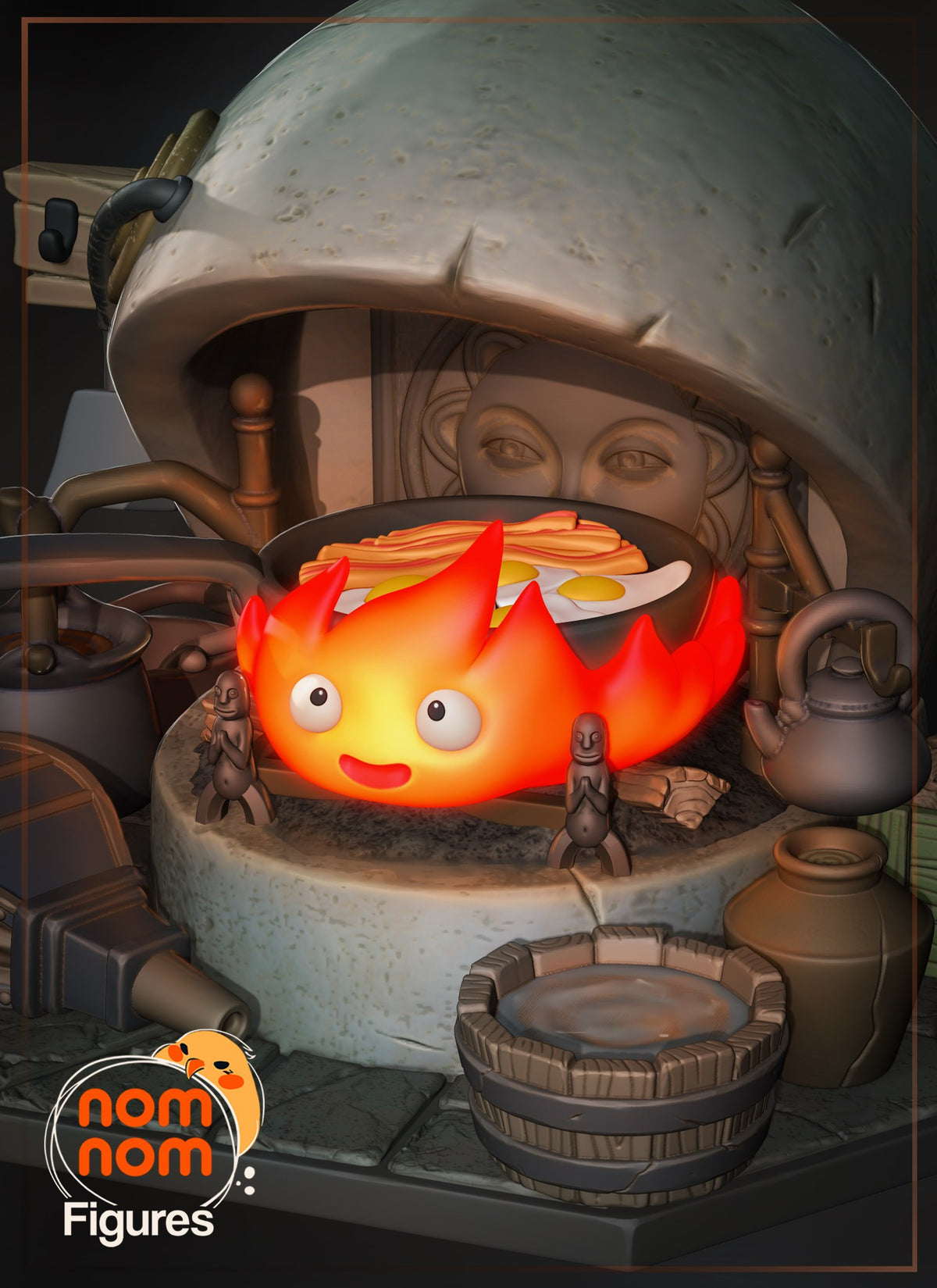 Chibi Calcifer resin figure