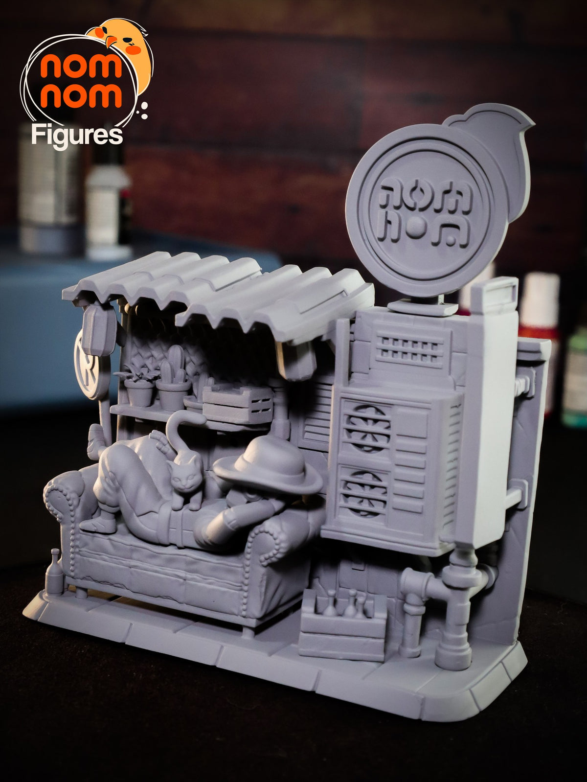 Chibi Stray Cat resin figure
