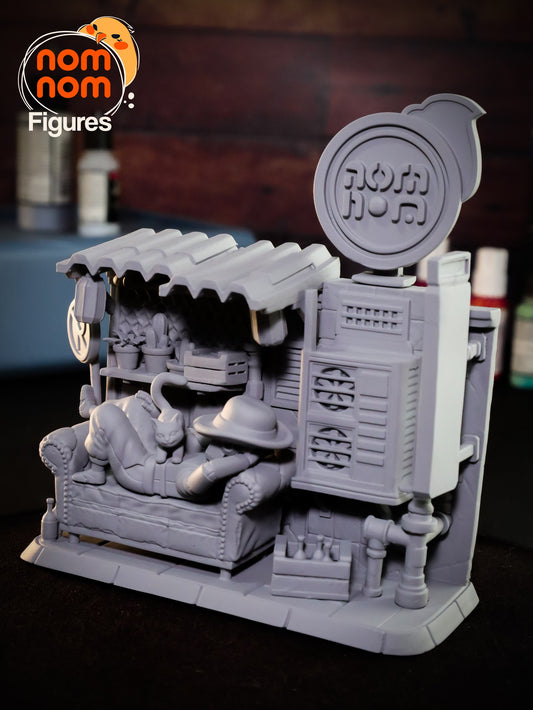 Chibi Stray Cat resin figure