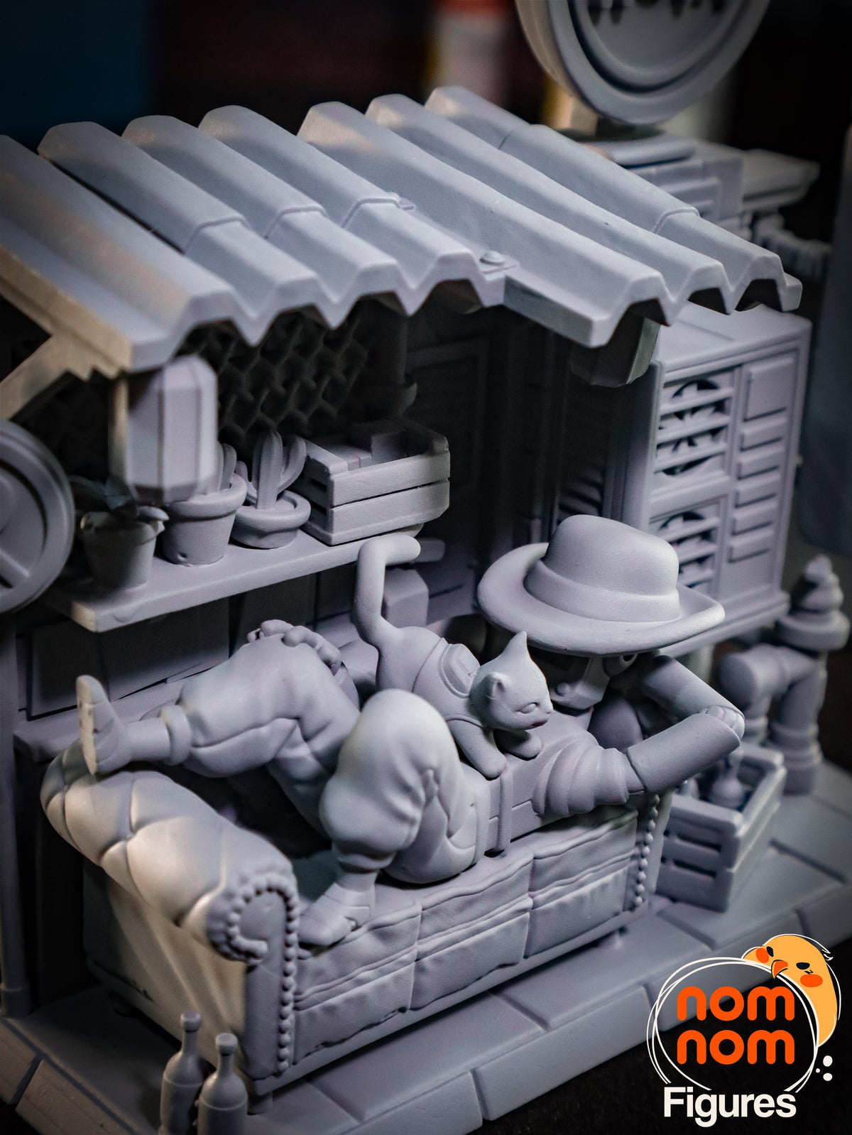 Chibi Stray Cat resin figure