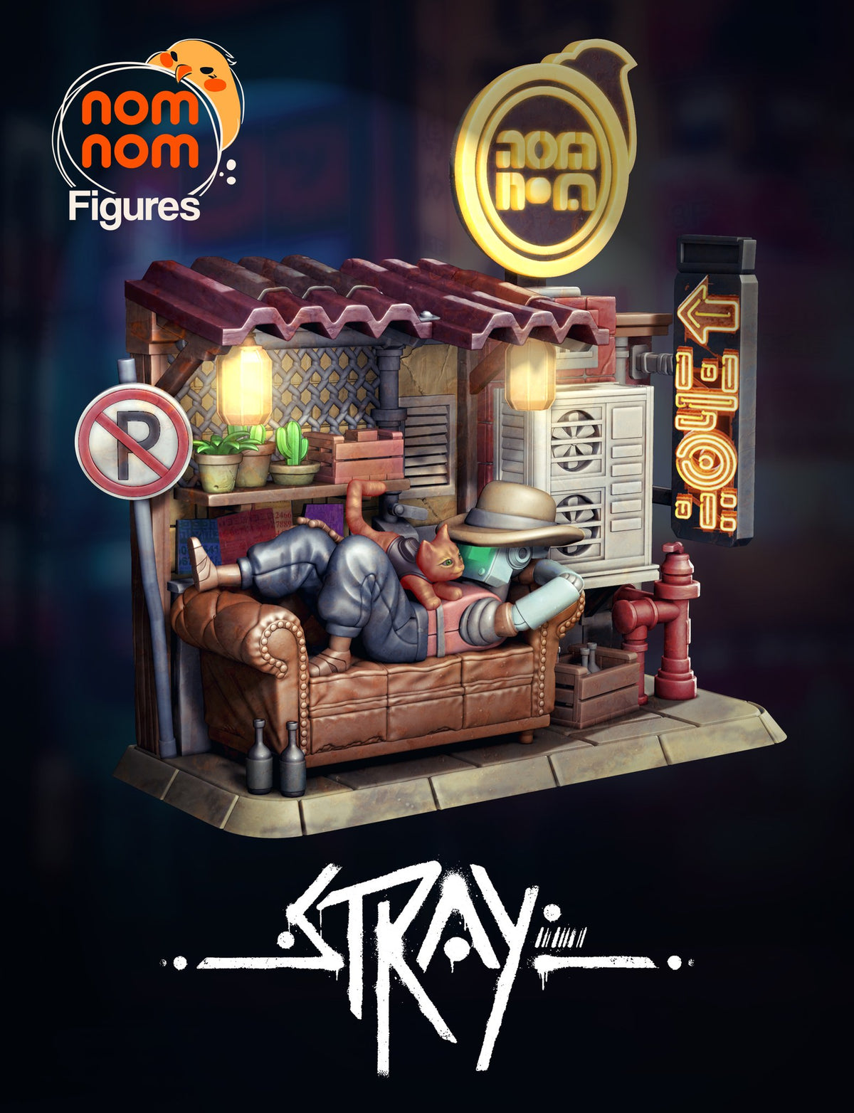 Chibi Stray Cat resin figure