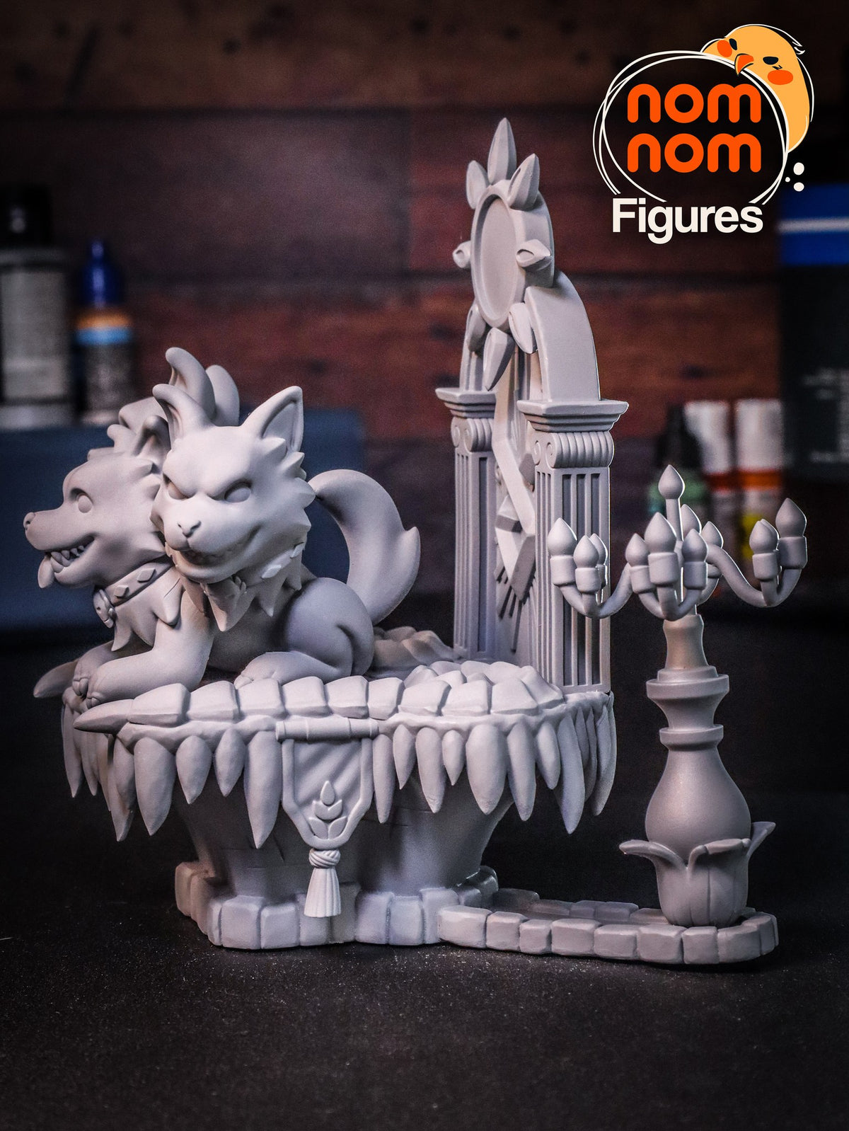 Chibi Cerberus resin figure