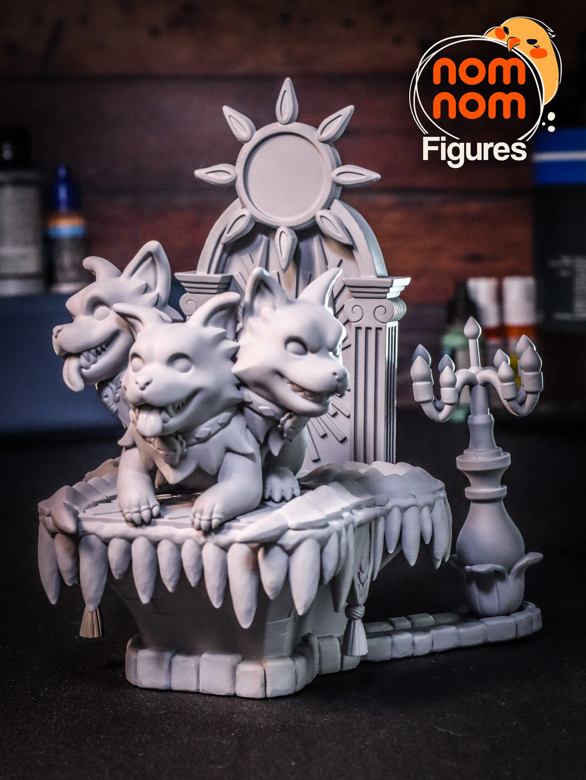 Chibi Cerberus resin figure