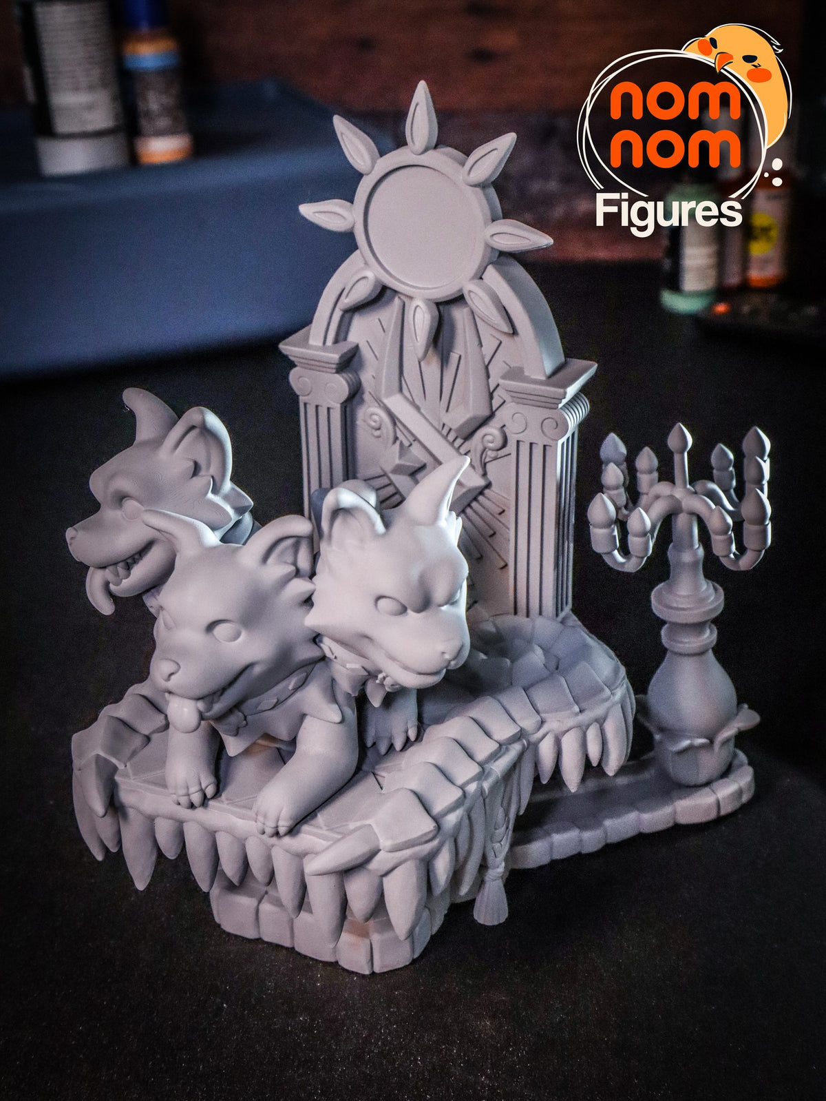 Chibi Cerberus resin figure