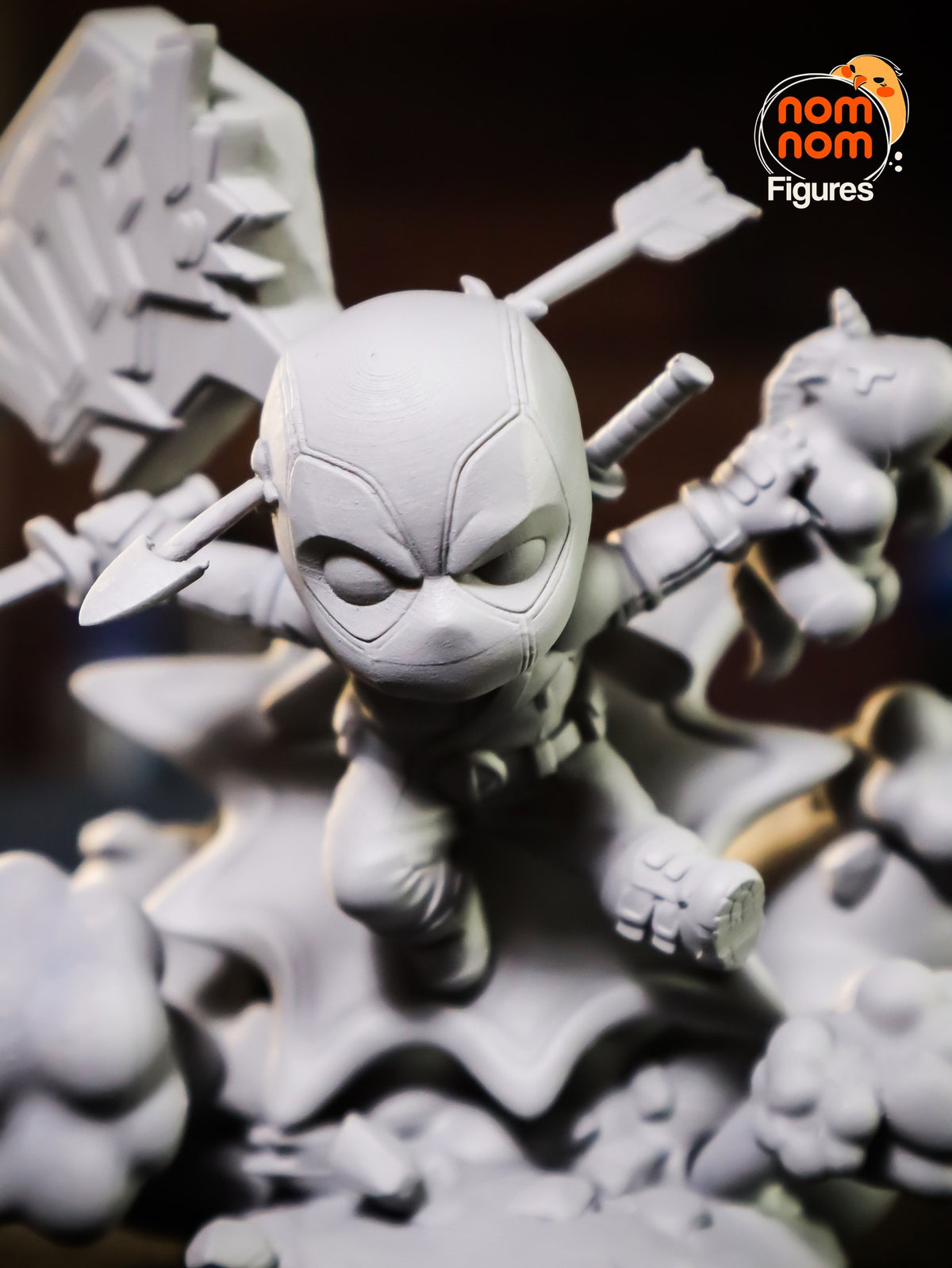 Chibi Deadpool resin figure