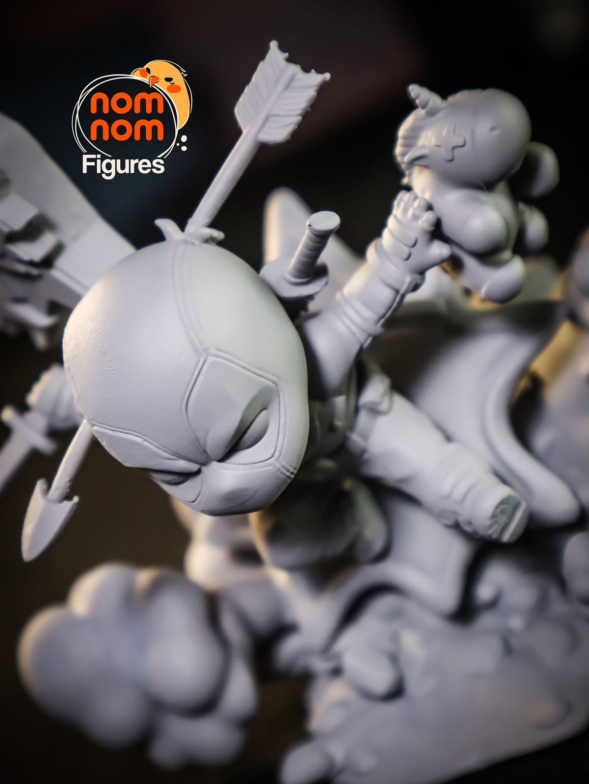 Chibi Deadpool resin figure