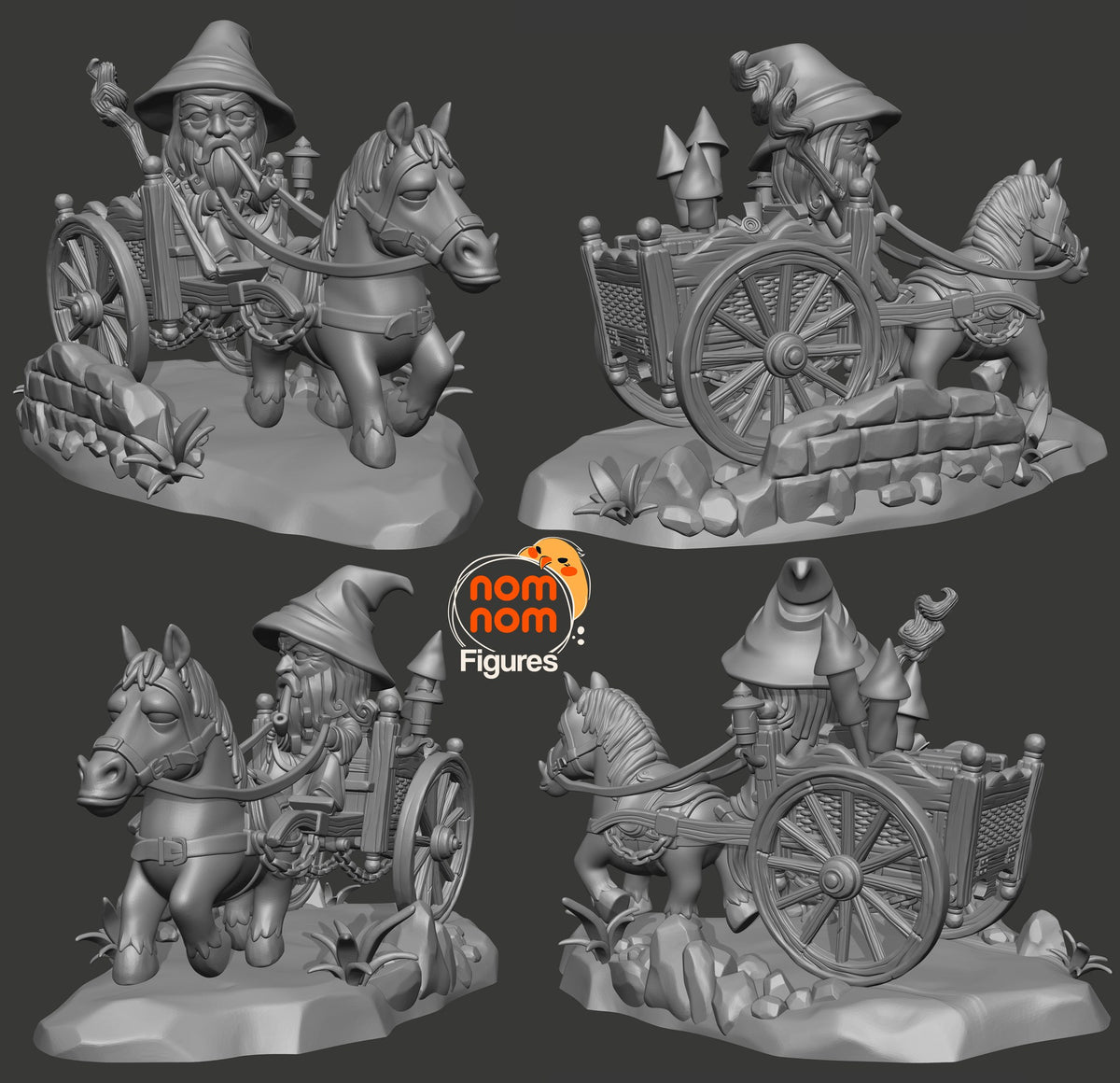 Chibi Gandalf resin figure