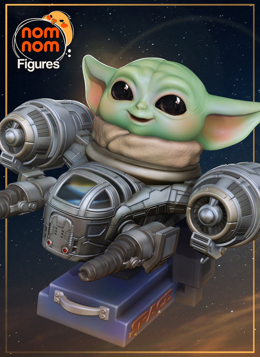 Chibi Grogu resin figure