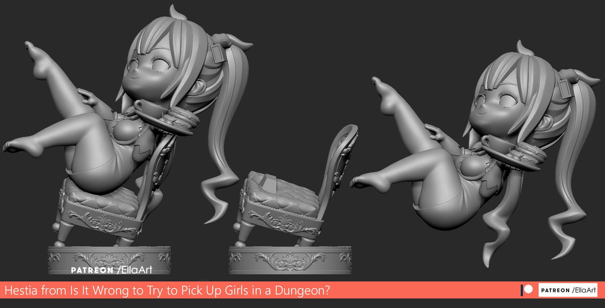 Chibi Hestia resin figure