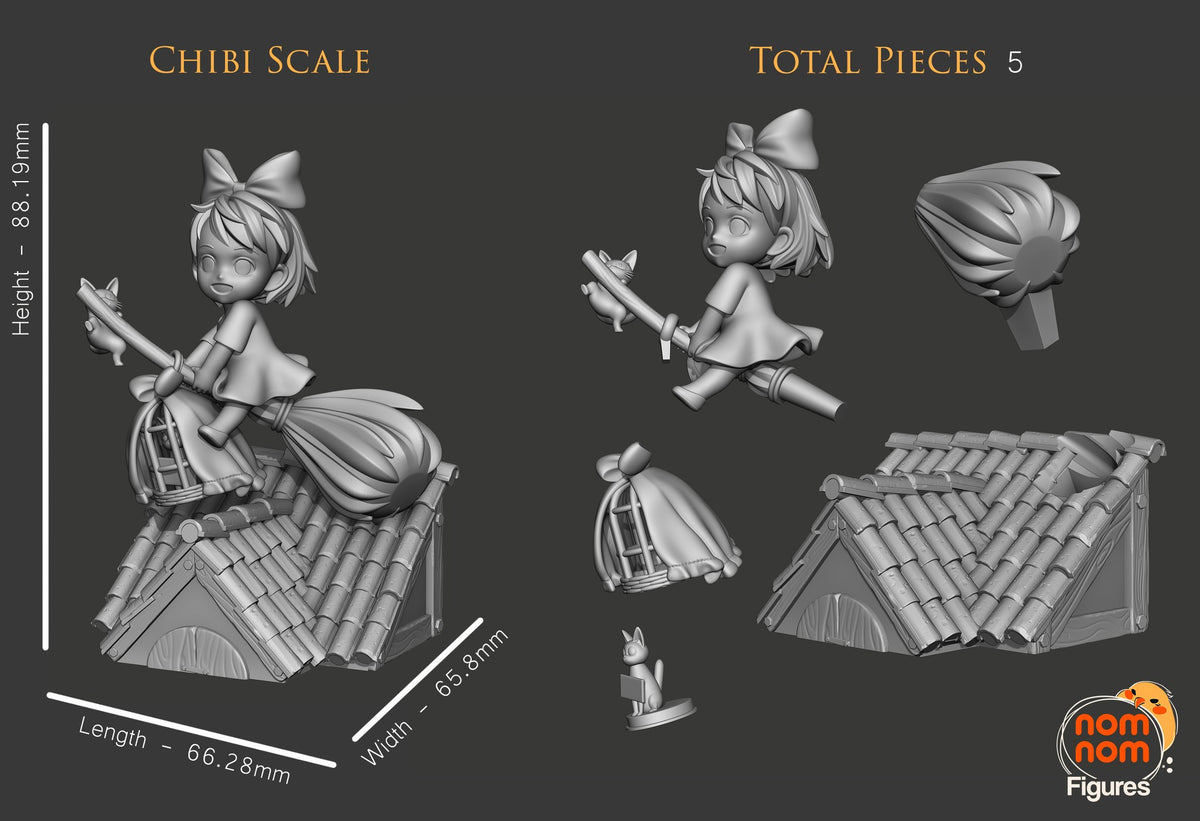 Chibi Kiki resin figure