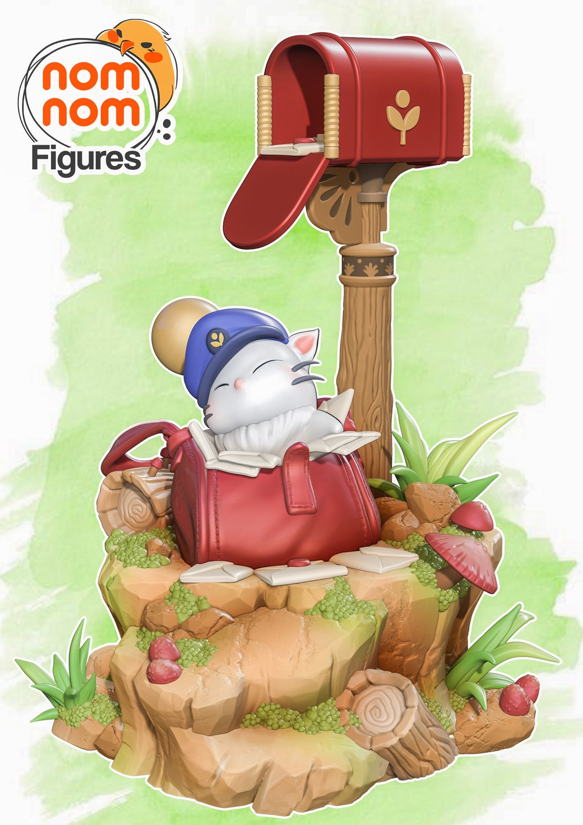 Chibi Mail Moogle resin figure