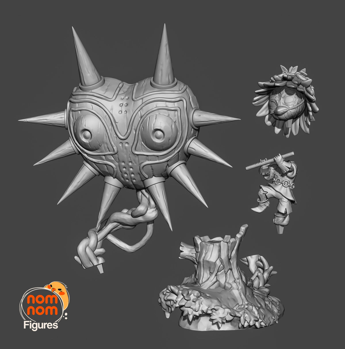 Chibi Skull Kid resin figure