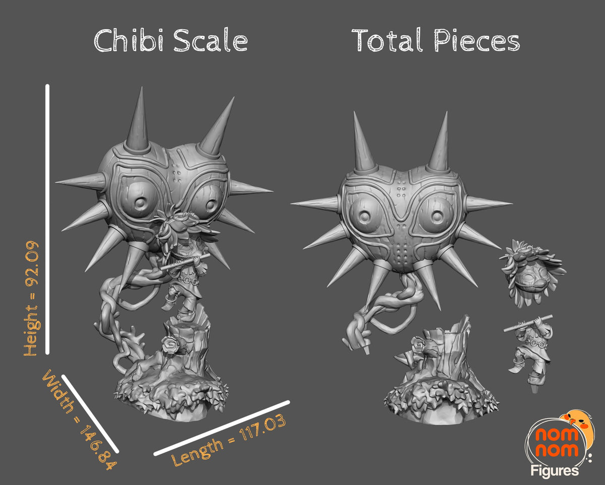 Chibi Skull Kid resin figure