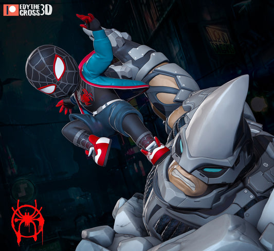 Chibi Miles Morales resin figure