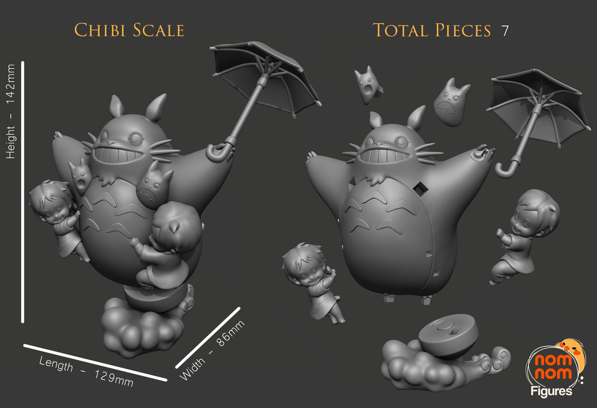 Chibi Totoro resin figure