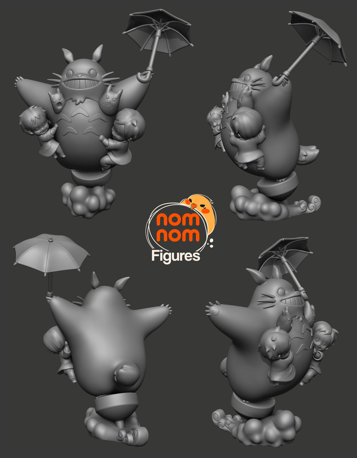 Chibi Totoro resin figure