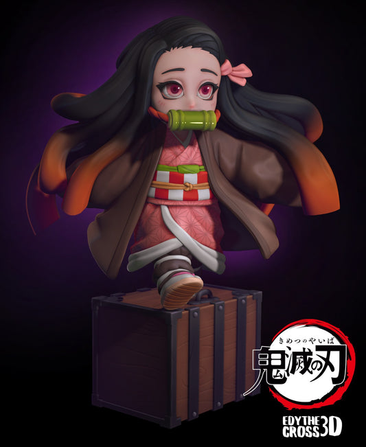 Chibi Nezuko resin figure