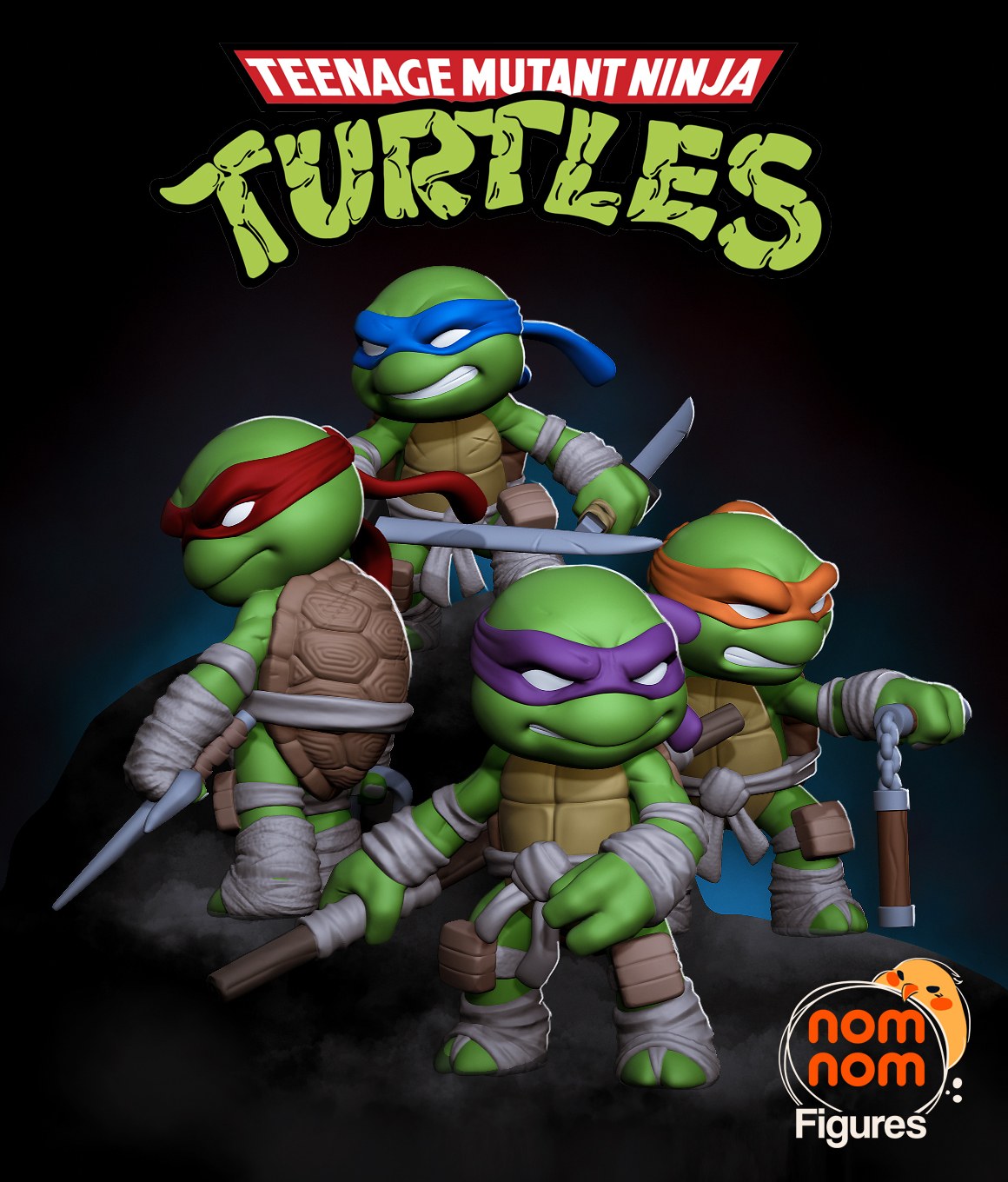Chibi Ninja Turtles resin figure