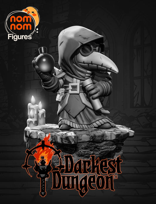 Chibi Plague Doctor resin figure