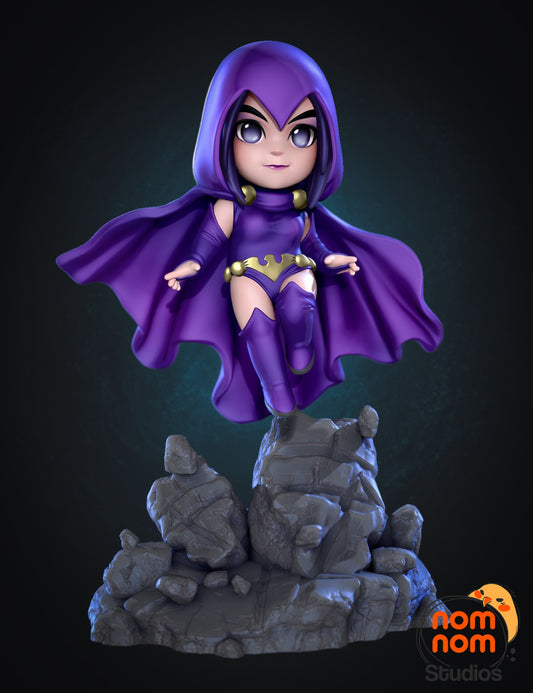Chibi Raven resin figure