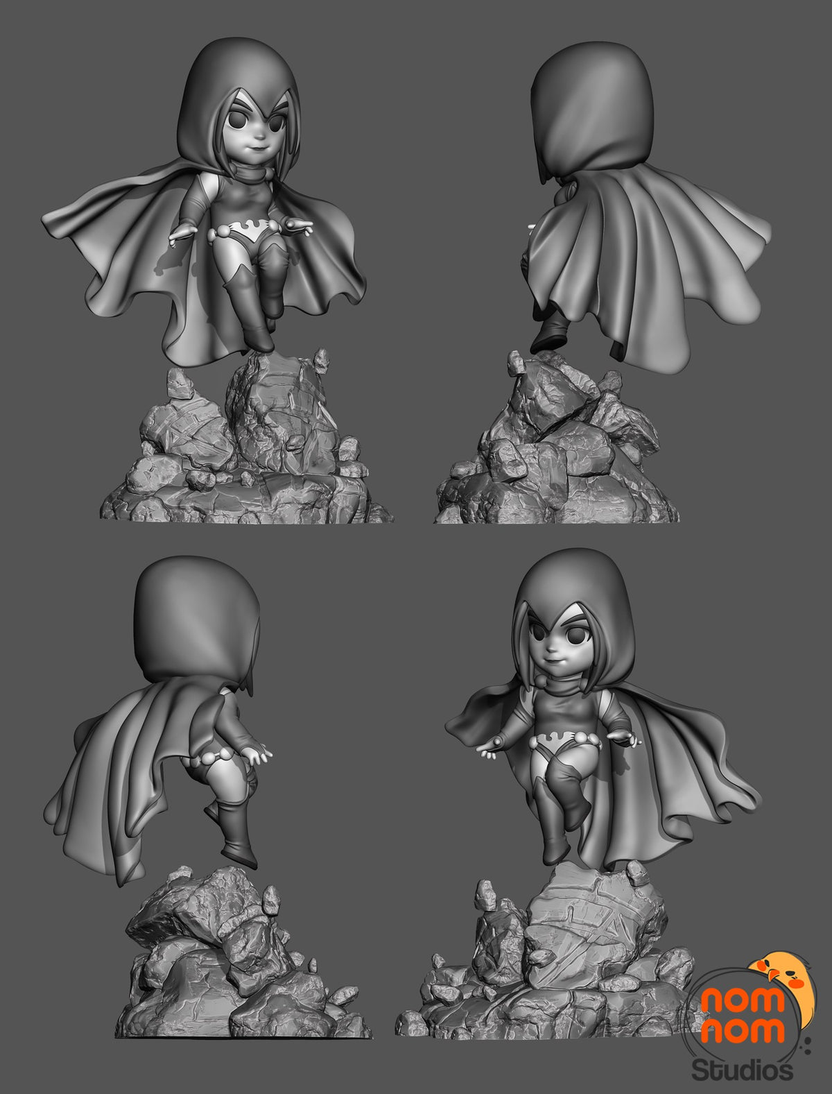 Chibi Raven resin figure