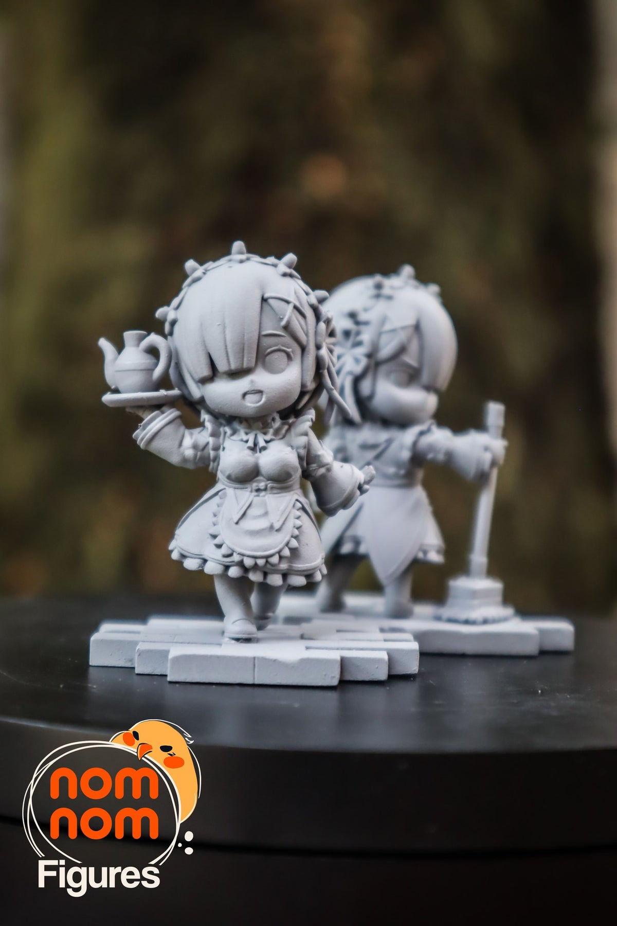 Chibi Rem & Ram resin figure