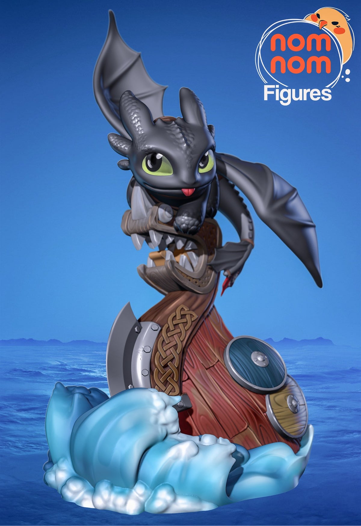 Chibi Toothless resin figure