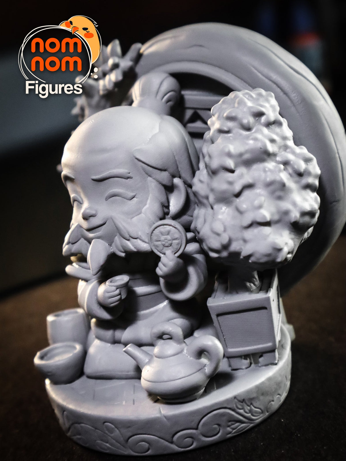 Chibi Uncle Iroh resin figure