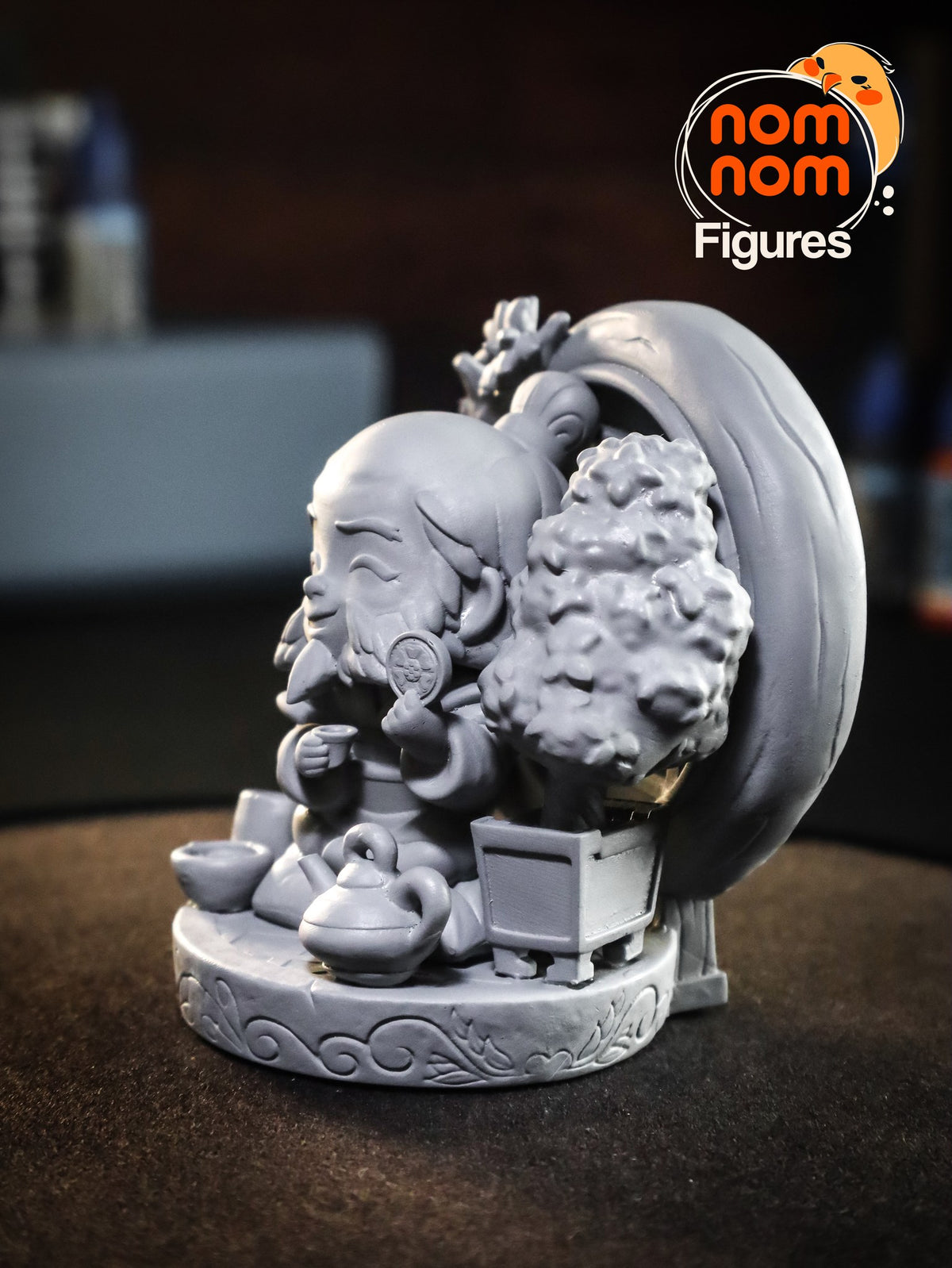 Chibi Uncle Iroh resin figure