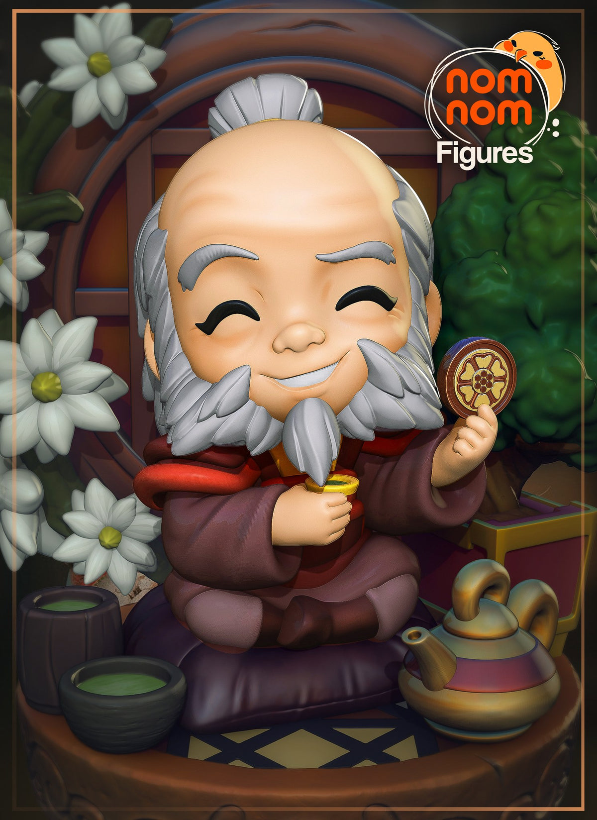 Chibi Uncle Iroh resin figure
