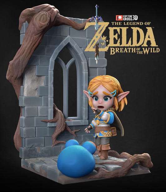 Chibi Zelda resin figure