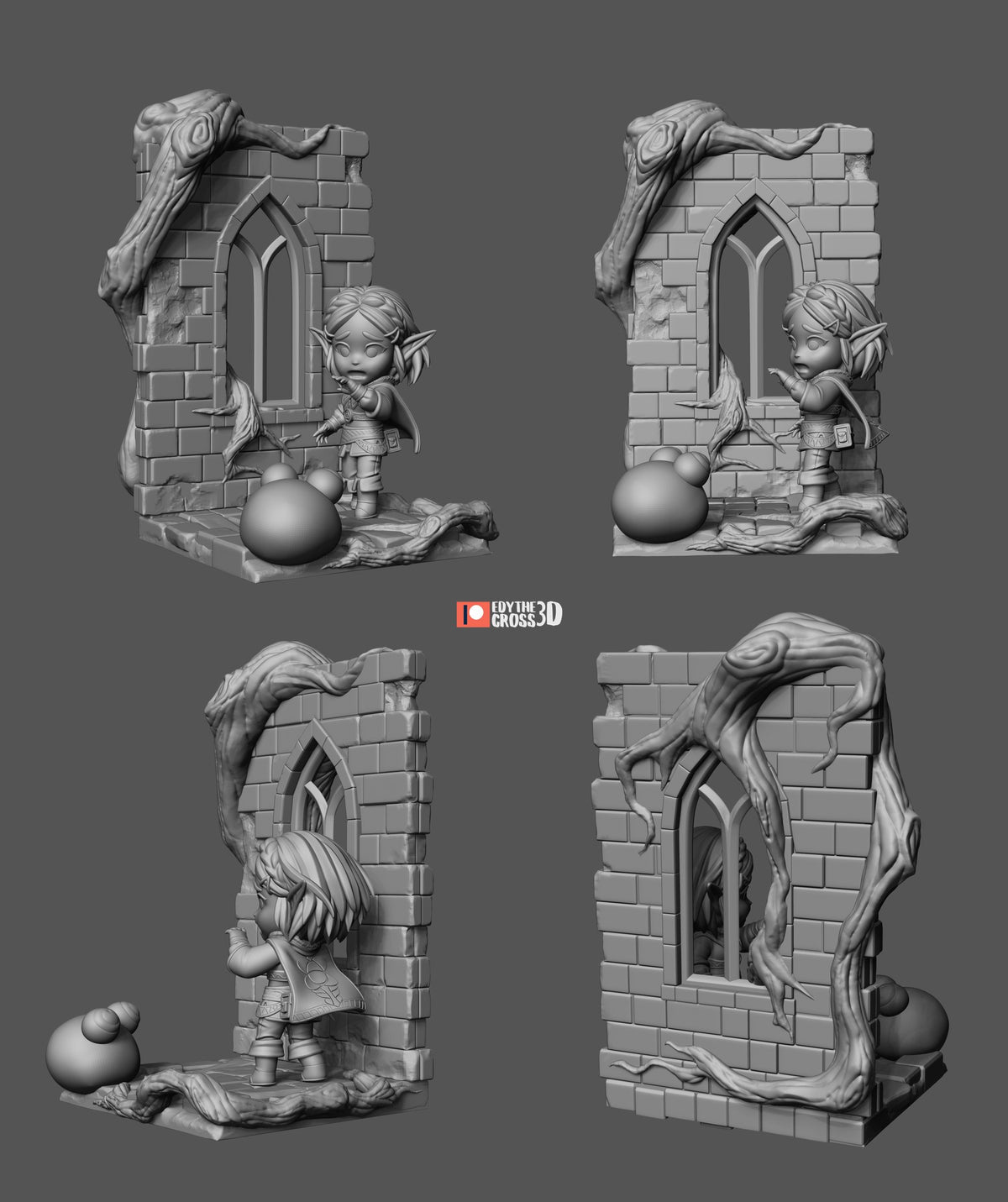 Chibi Zelda resin figure