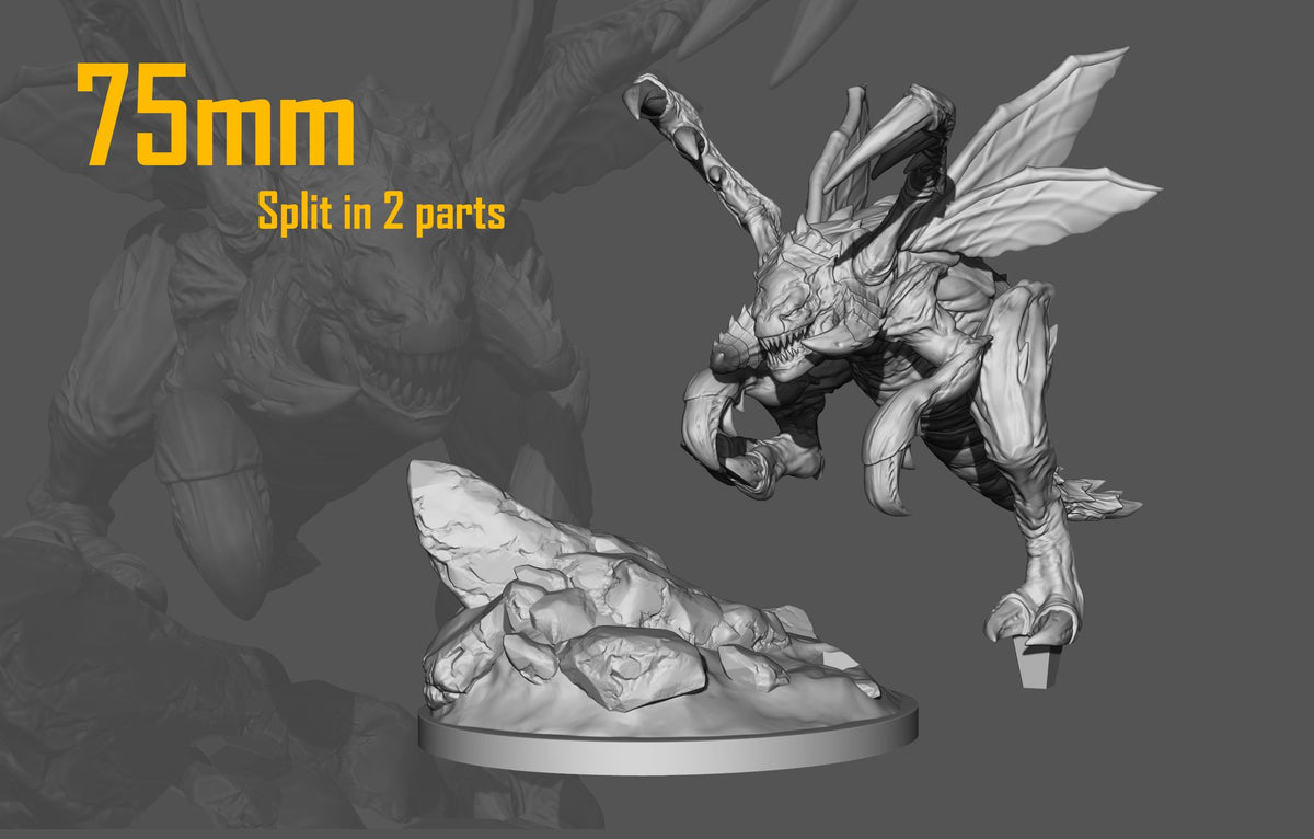 Chibi Zergling resin figure