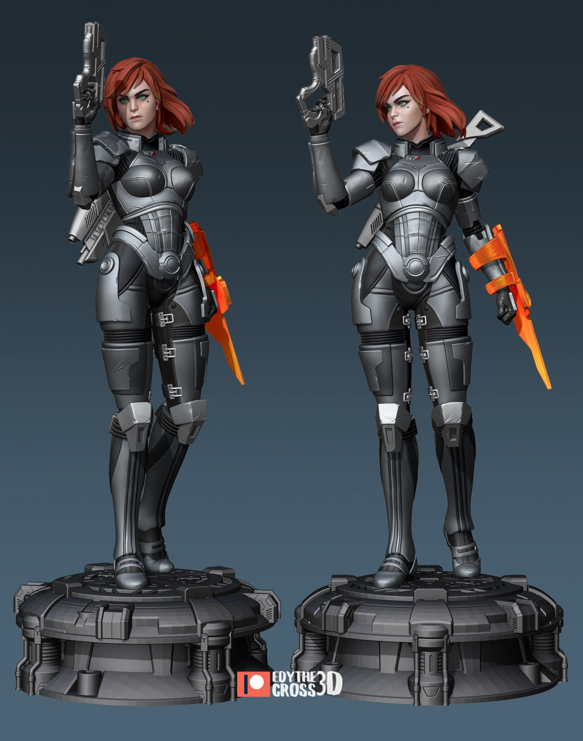 Female Shepard resin figure