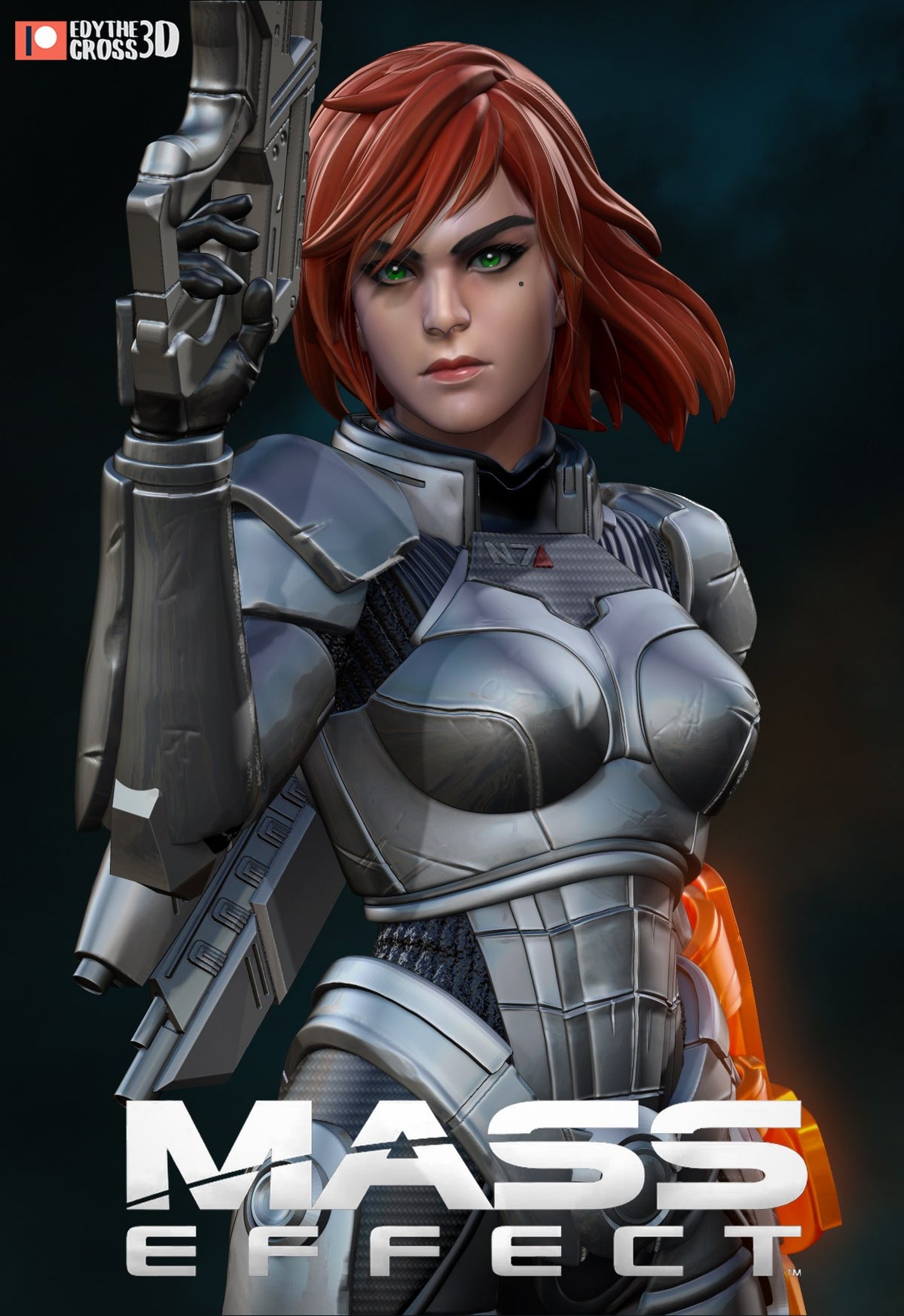 Female Shepard resin figure