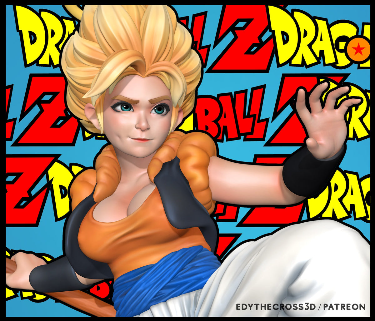 Gogeta Girl resin figure
