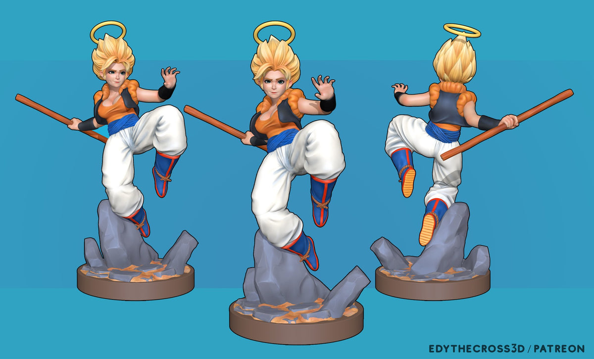 Gogeta Girl resin figure