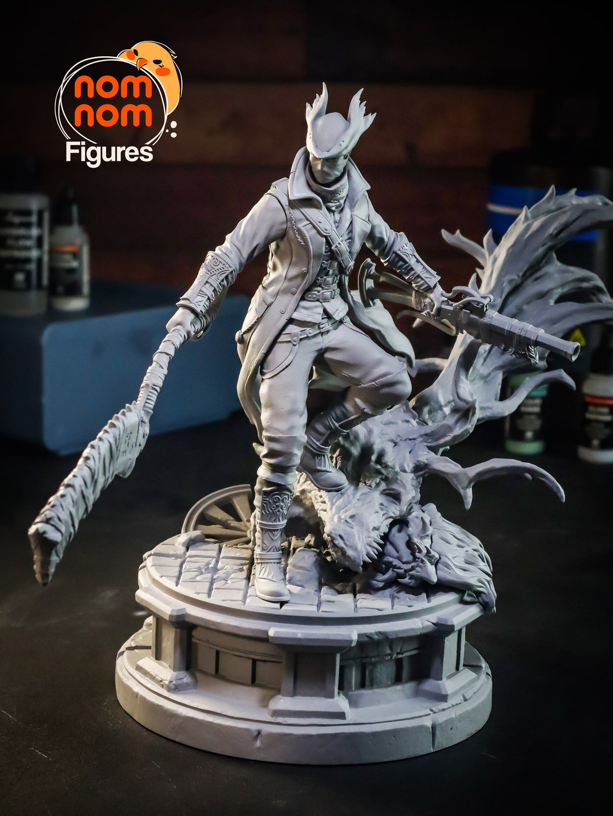 Hunter resin figure
