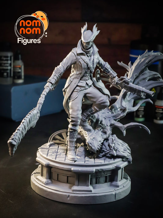 Hunter resin figure