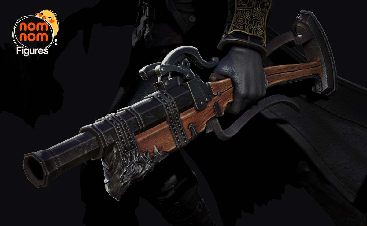 Hunter resin figure