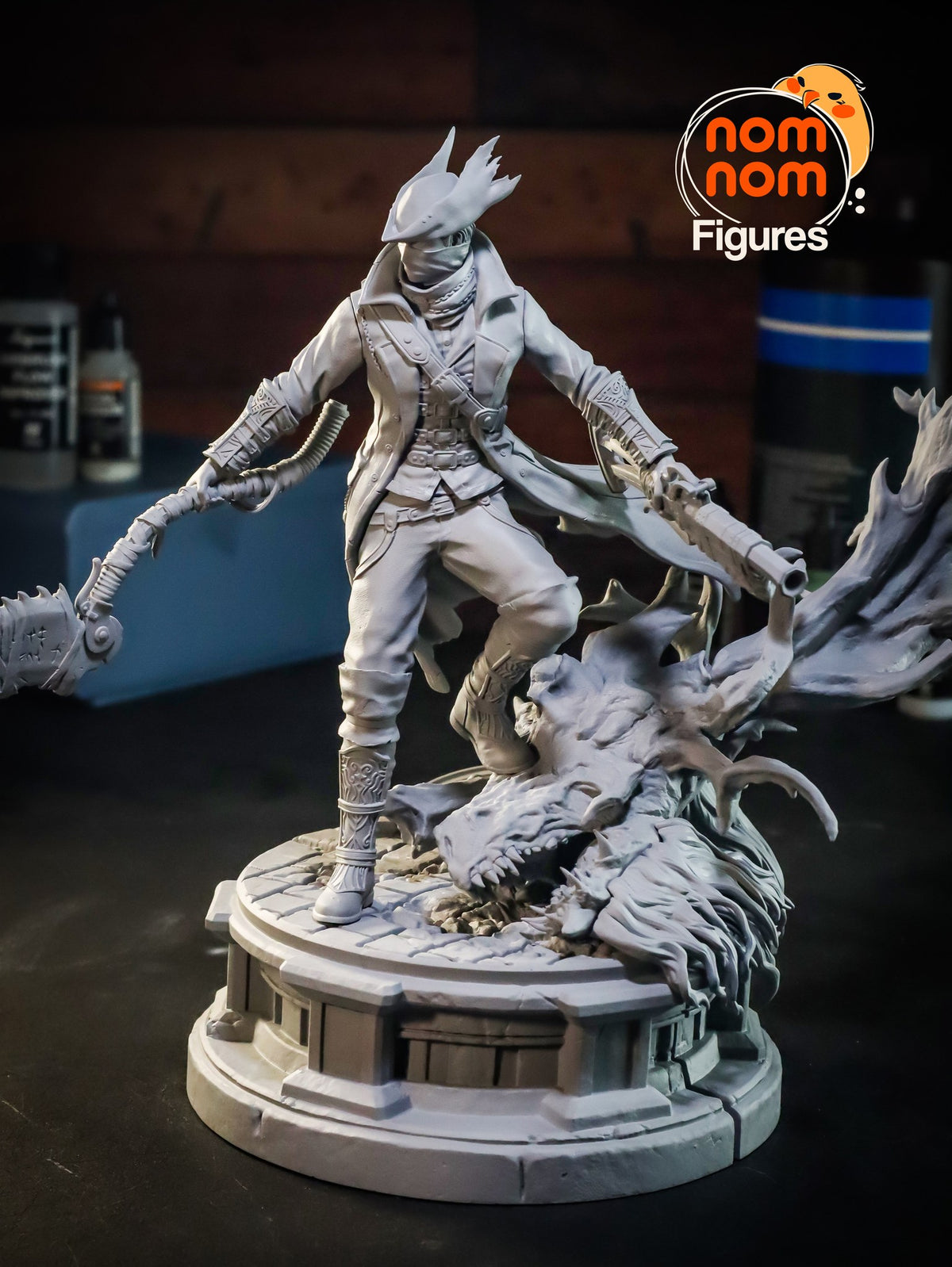 Hunter resin figure