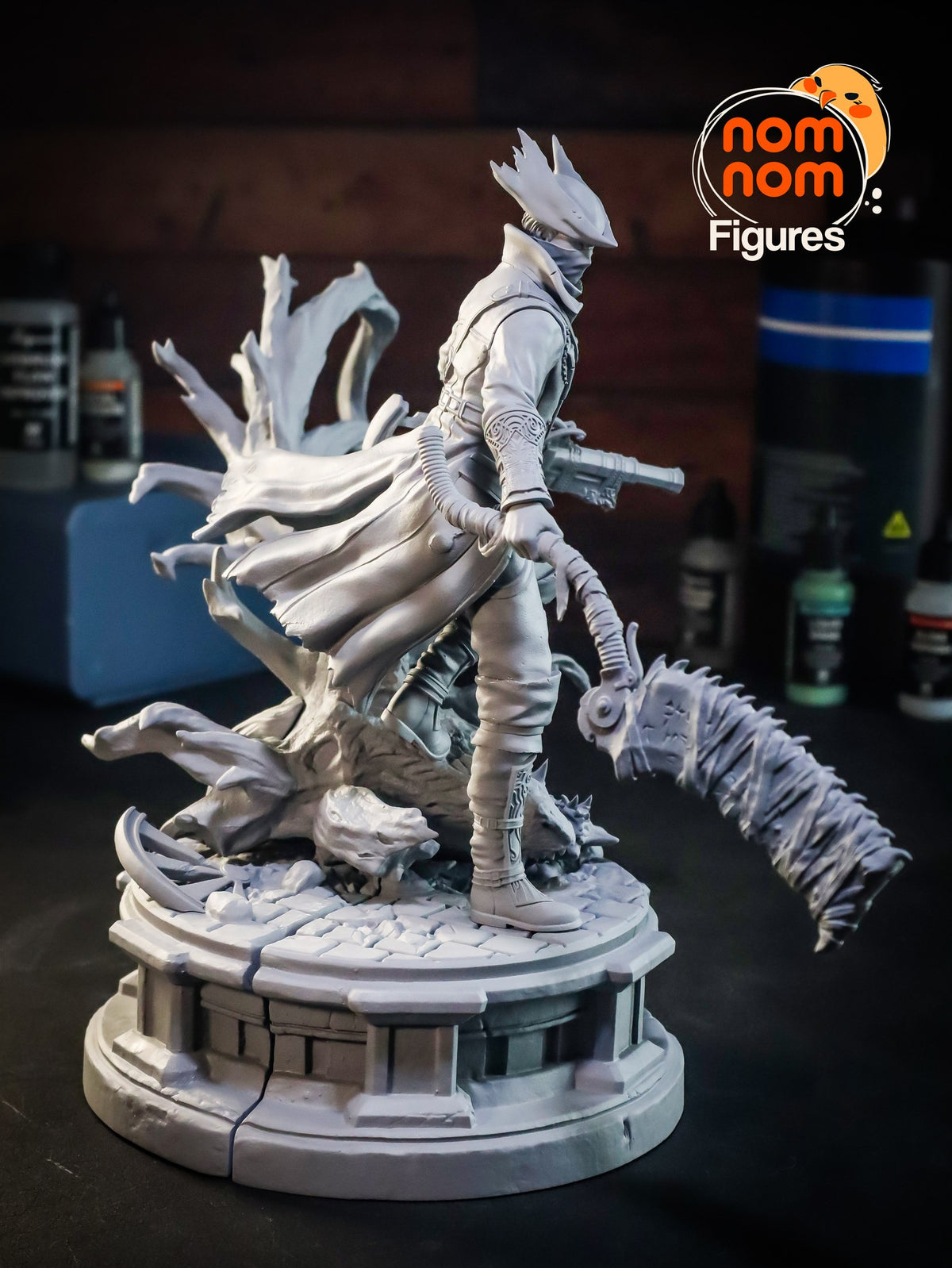 Hunter resin figure