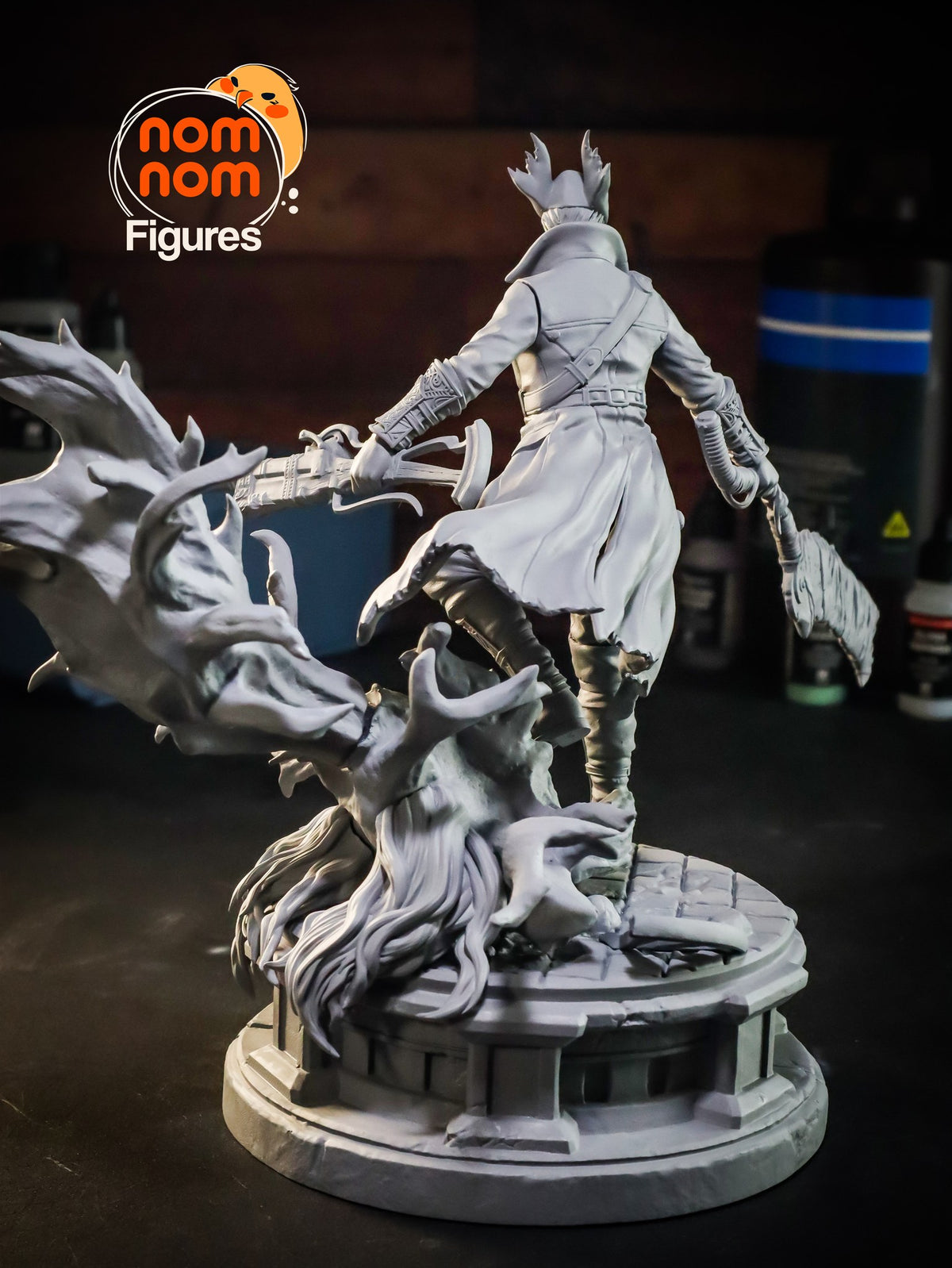 Hunter resin figure