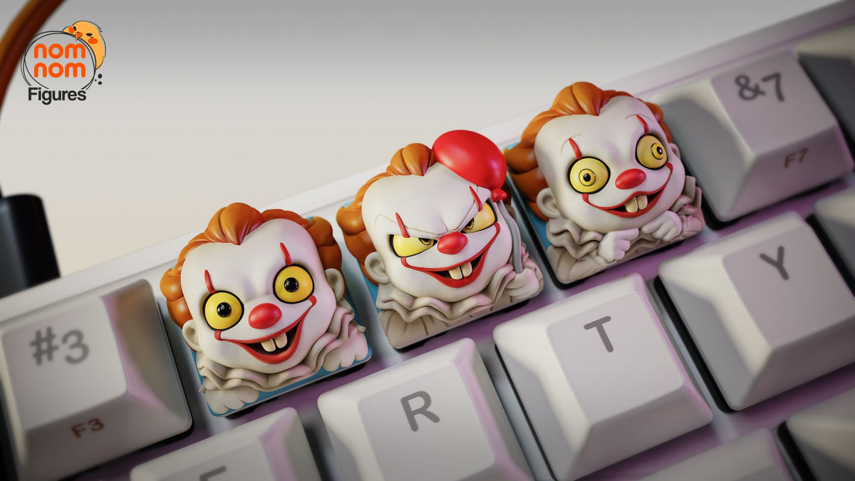 Pennywise Keycaps resin figure